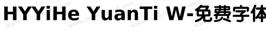 HYYiHe YuanTi W字体转换
